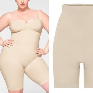 Skims seamless Sculpt High Waisted Above the‎ Knee Short Sand Size 2X NWOB
